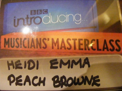 BBC Introducing Musicians' Masterclass